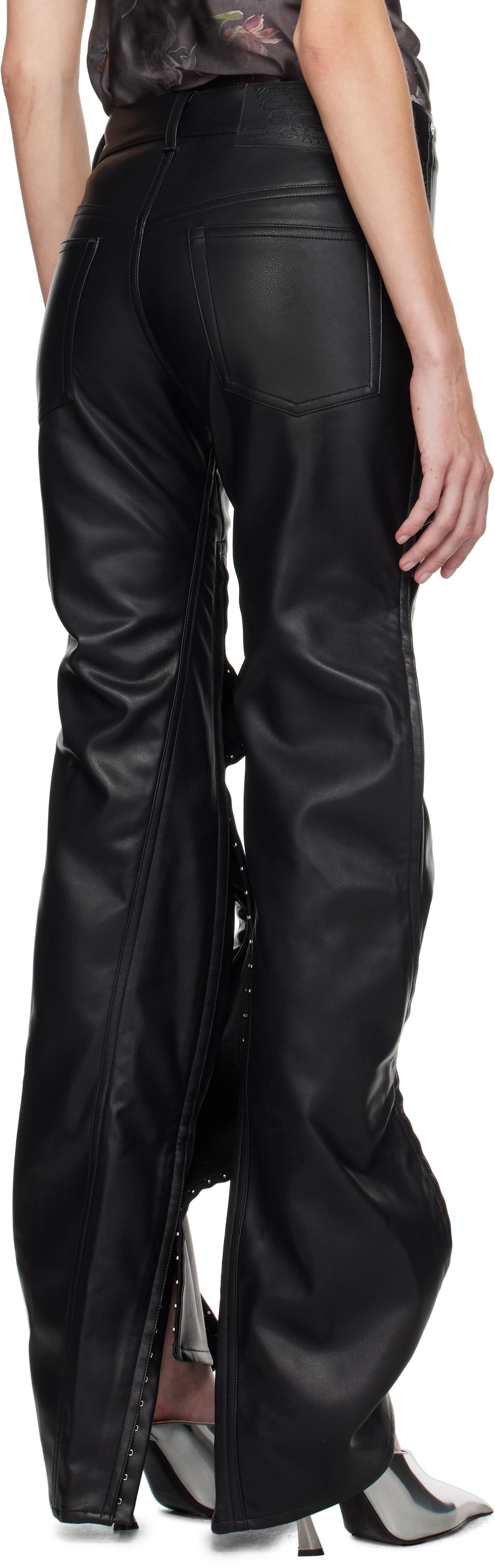 【関税込み】Y/Project ブラック ポップアップ トラウザーズ CREPE de CHINE CARGO PANTS(XS Black): Vintage 1.2｜THE SHOP
