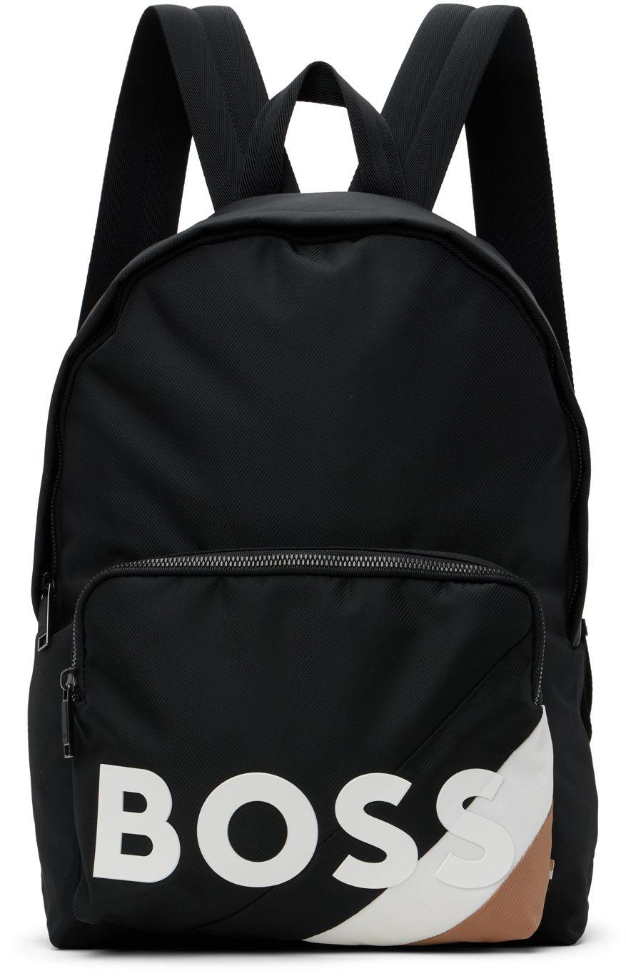 BOSS by HUGO BOSS Black Striped Backpack for Men Lyst