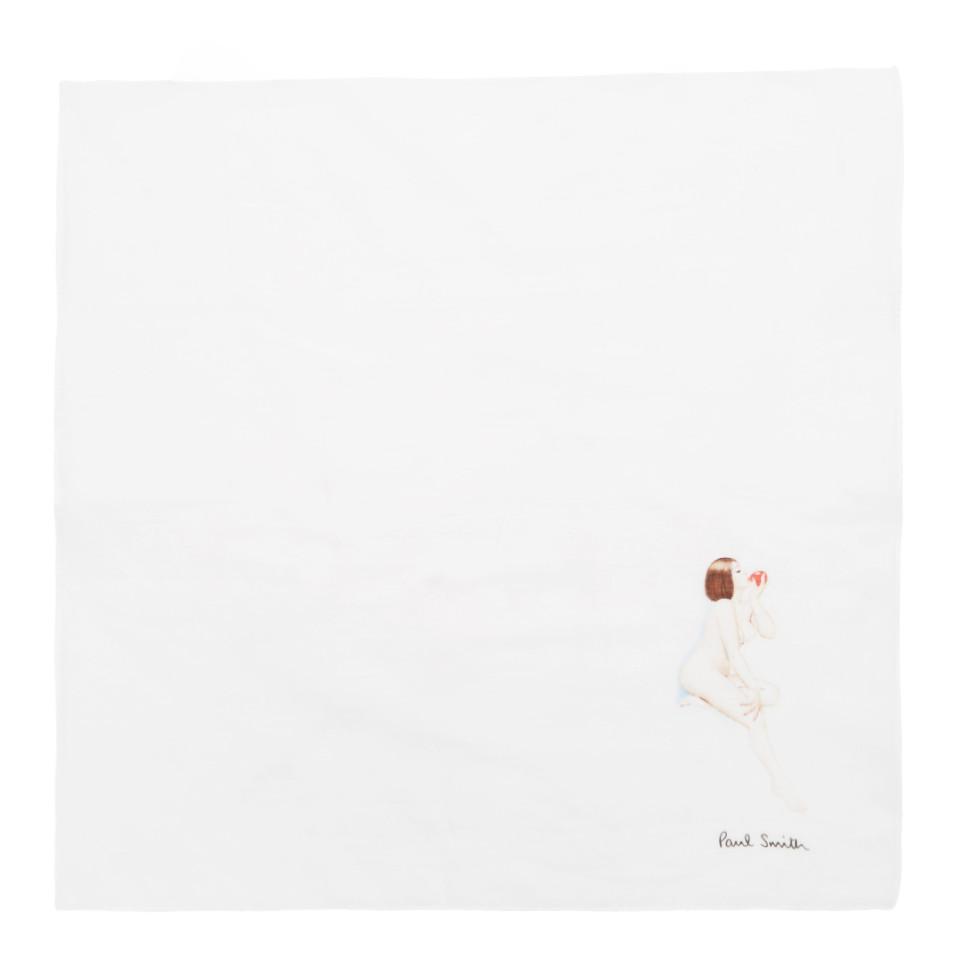Paul Smith Naked Lady Pocket Square in White for Men | Lyst