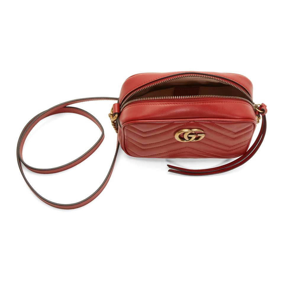 Gucci Marmont Mini Camera Bag Red Literacy Basics