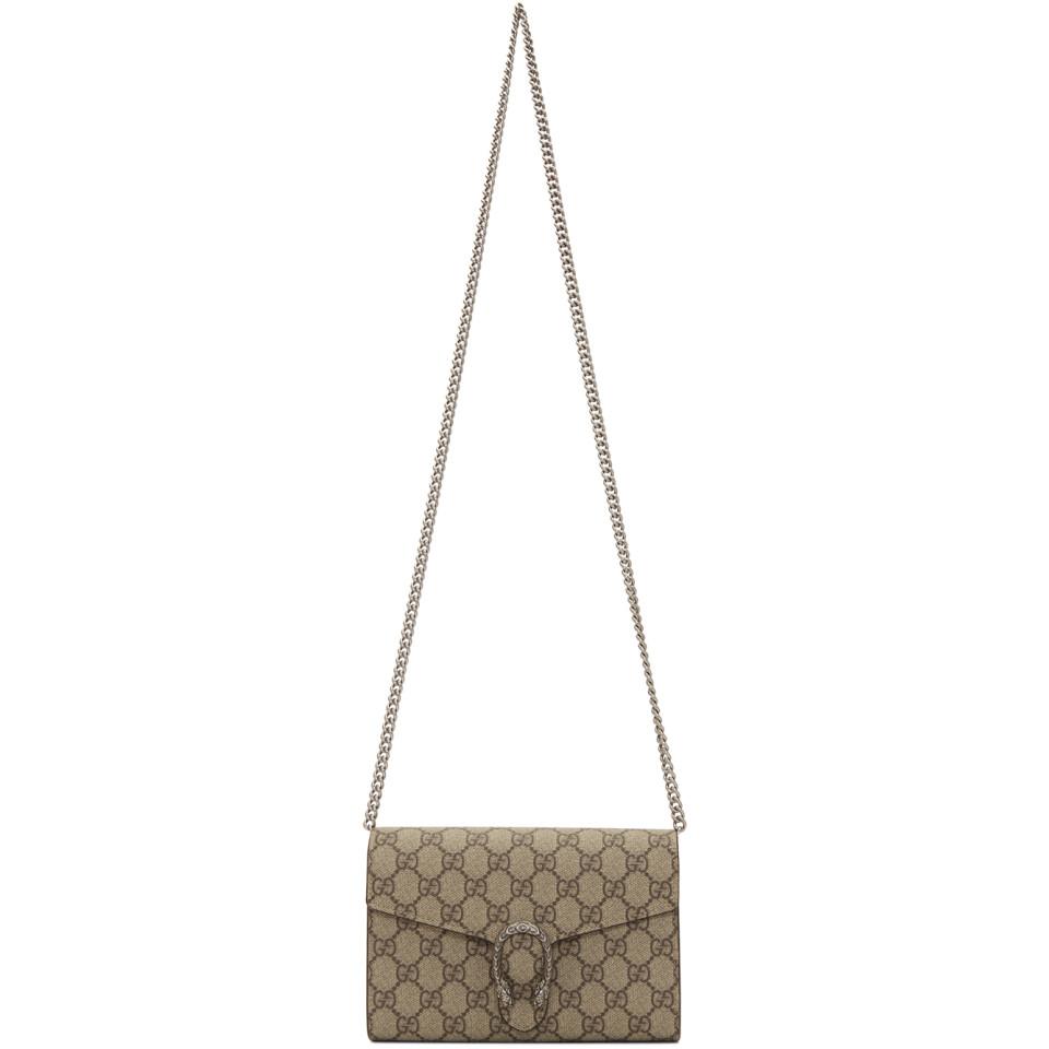 beige gg supreme dionysus coin purse