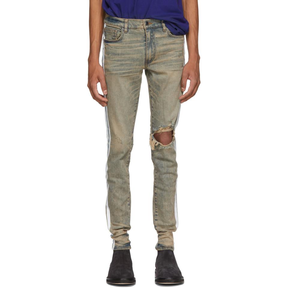 amiri broken track jeans