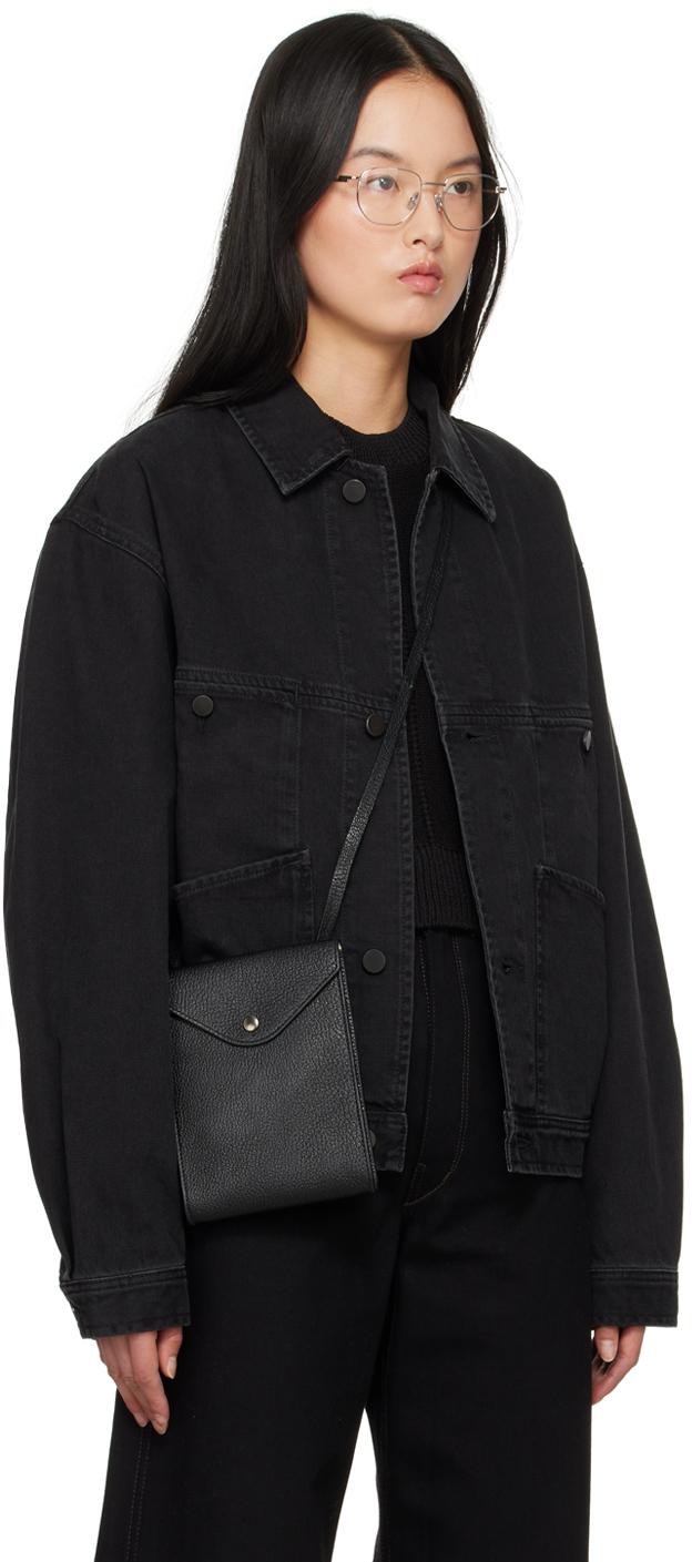 Lemaire 4ポケット デニムジャケット ブラック | Lyst