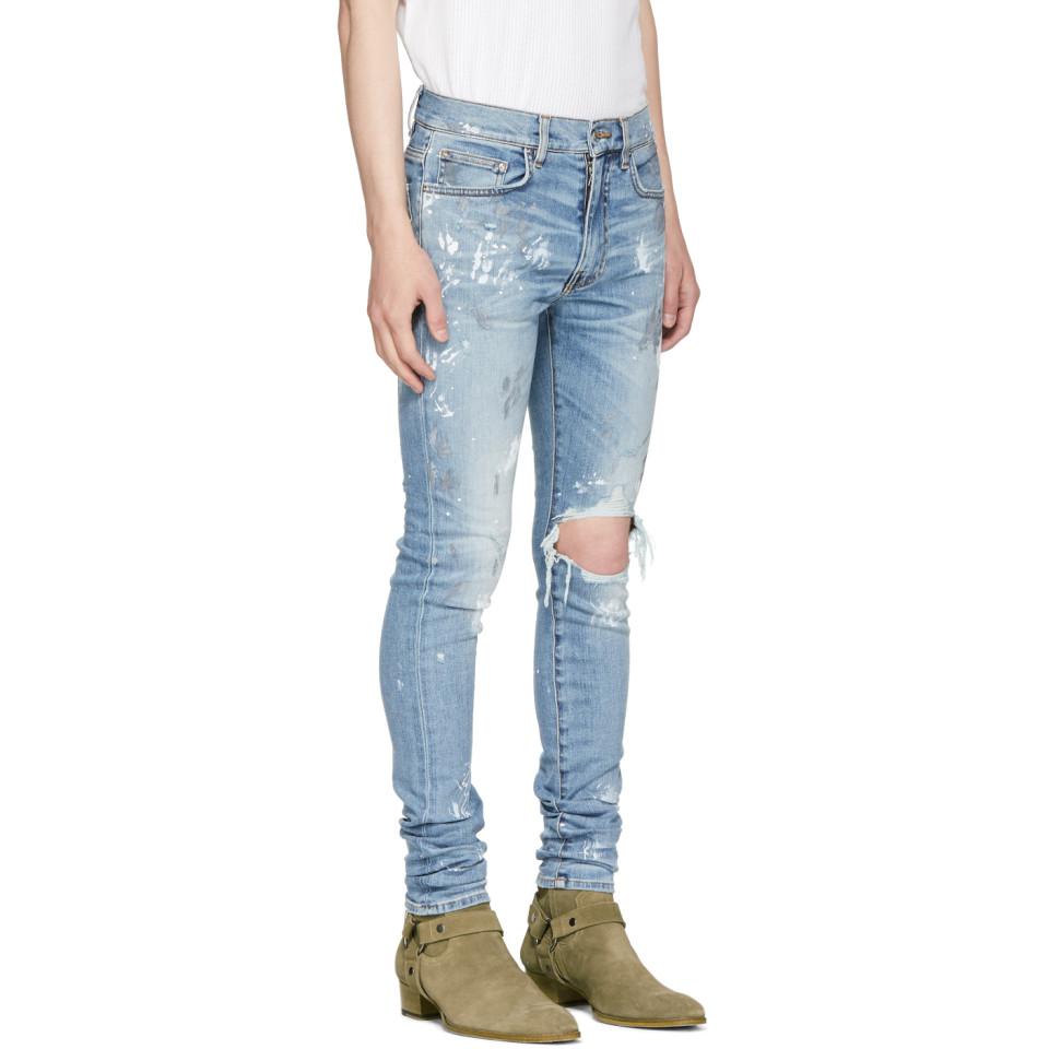 amiri broken jeans