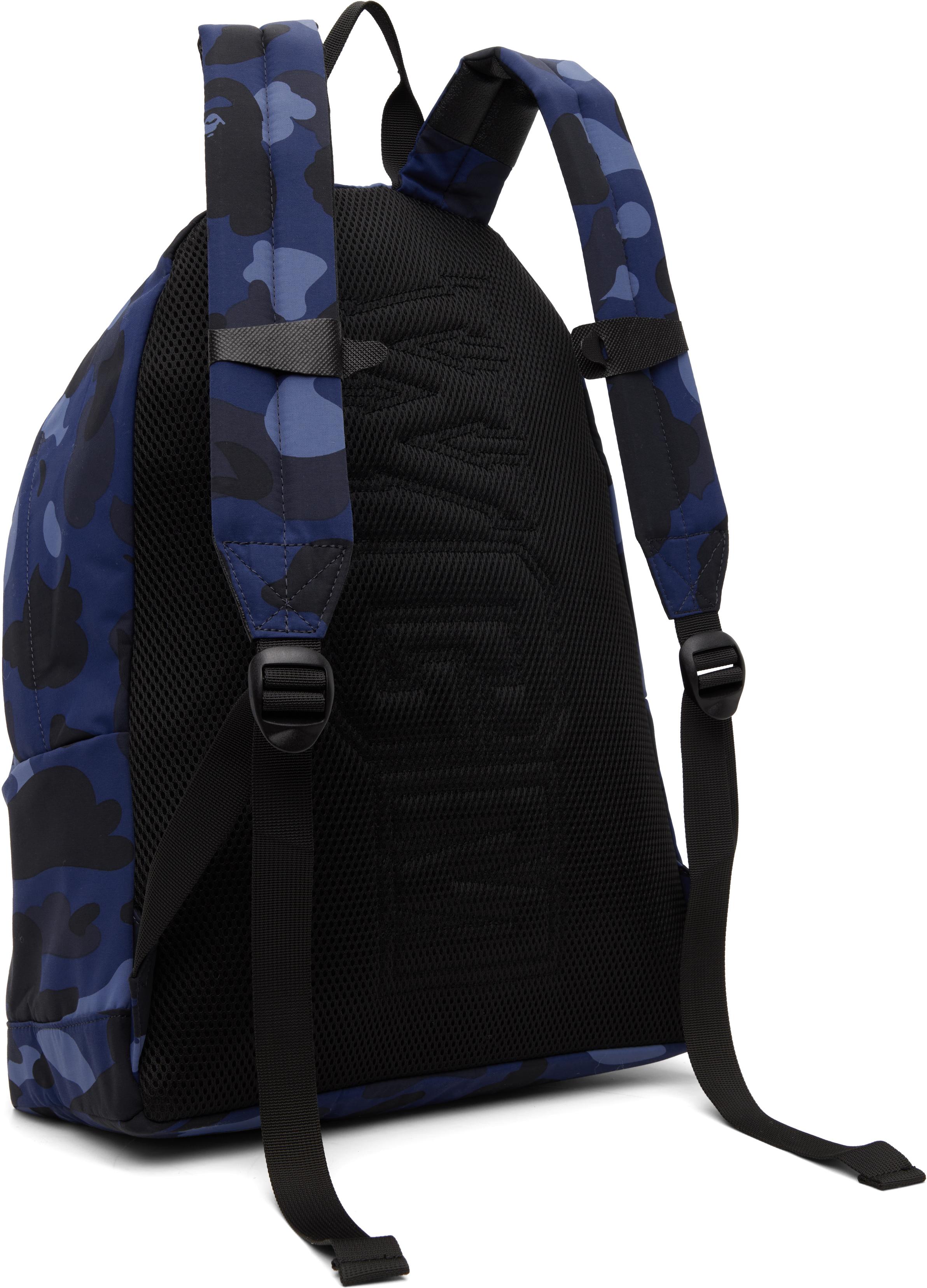 A Bathing Ape Color Camo Shark Daypack Backpack in Blue for Men 