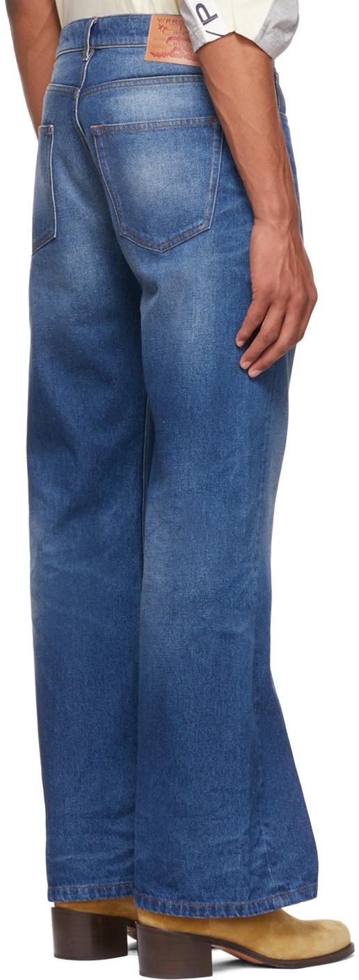 Y. Project Ssense Exclusive Indigo Wire Jeans in Blue for Men | Lyst