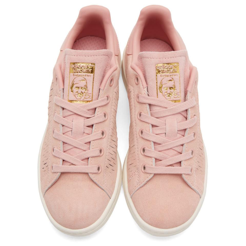 adidas Originals Pink Suede Stan Smith Sneakers - Lyst