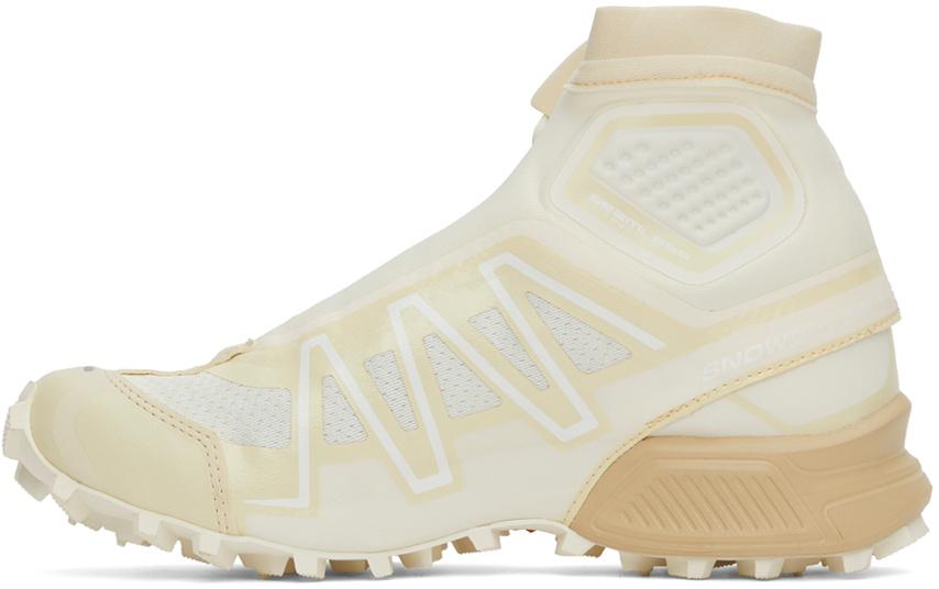 Salomon Off-white & Beige Snowcross Advanced Sneakers in Natural | Lyst
