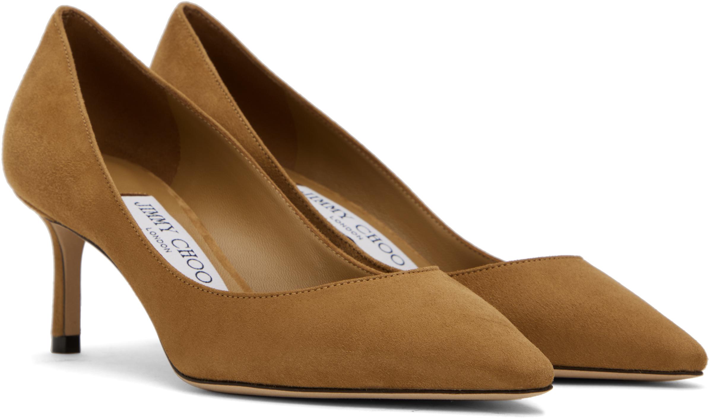 Jimmy Choo レディース ブラック タン Romy 60 ヒール ヒール Jimmy Choo レディース ブラック タン Romy 60 ヒール ヒール