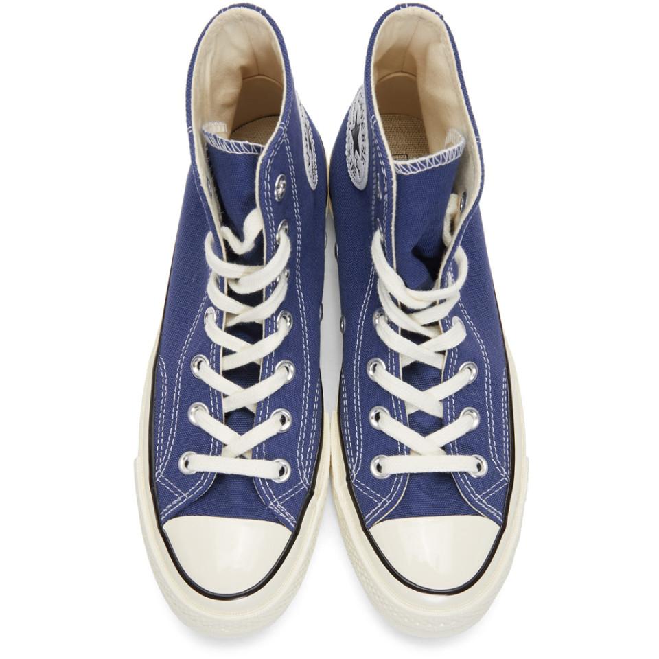 Converse Navy Chuck 70 High Sneakers in Blue for Men - Lyst