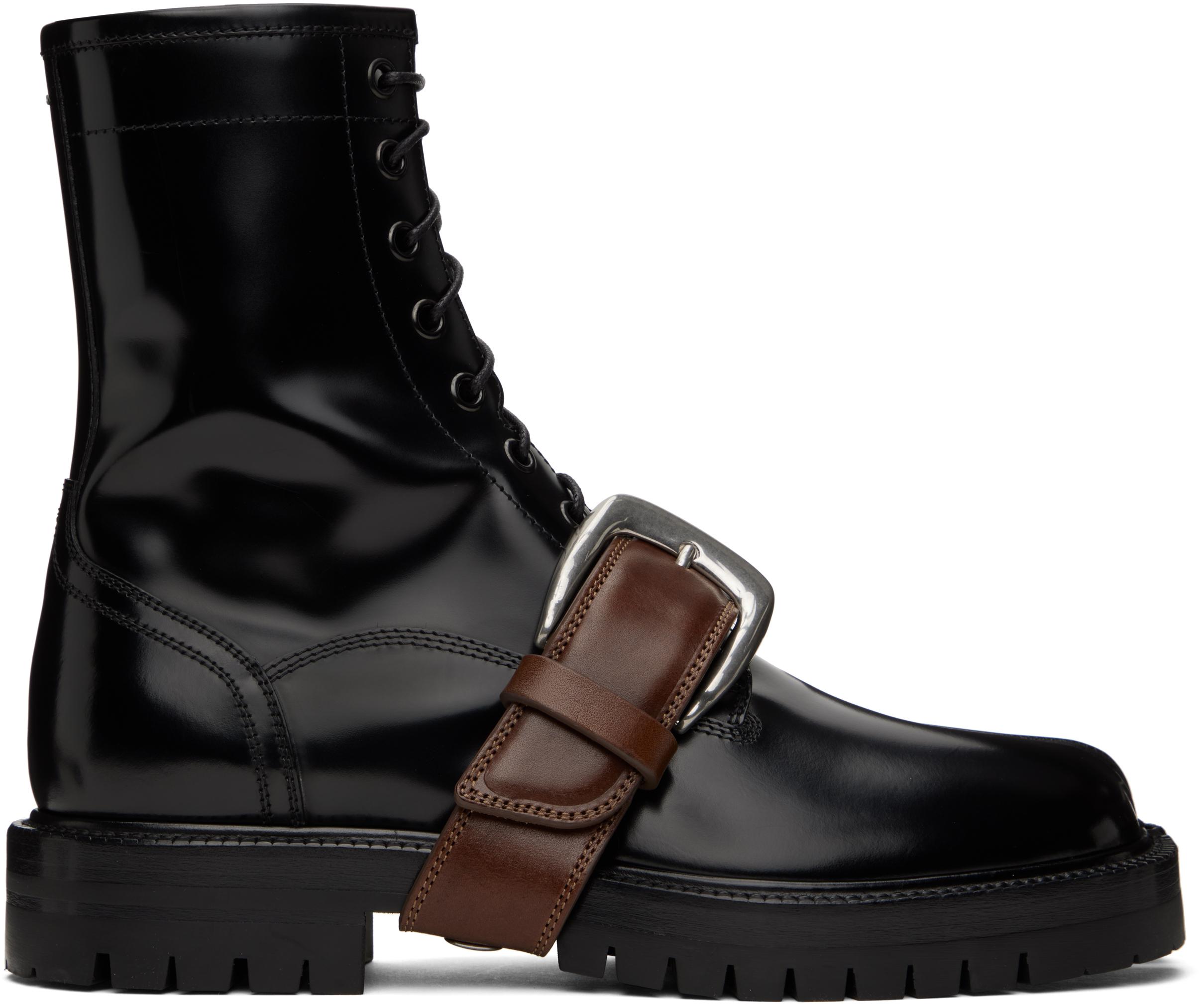 DIESEL メンズ ブラック D-hammer B D ブーツ ブーツ