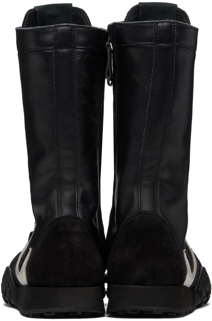 新品 MARINE SERRE RISE レザー ハイカット スニーカー ブーツ