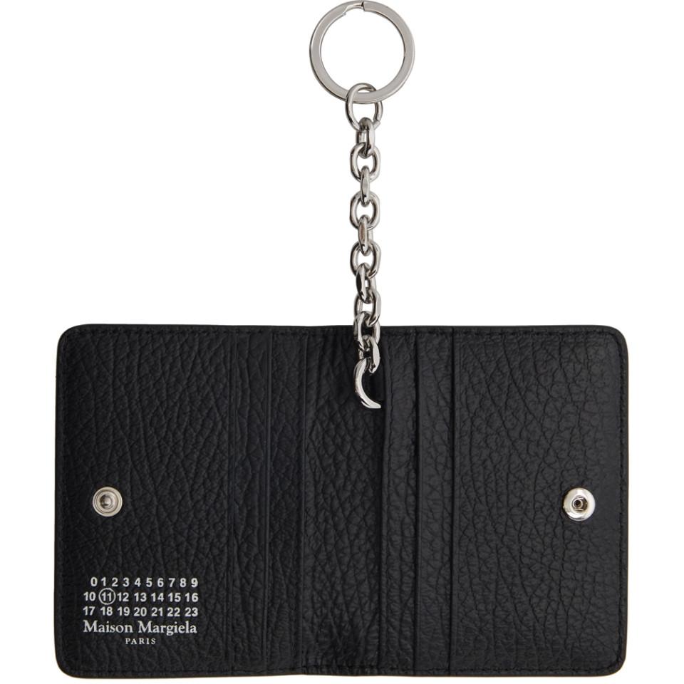Maison Margiela Black Bifold Keychain Card Holder | Lyst Canada