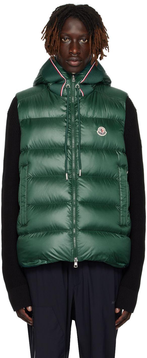 Green moncler body warmer deals