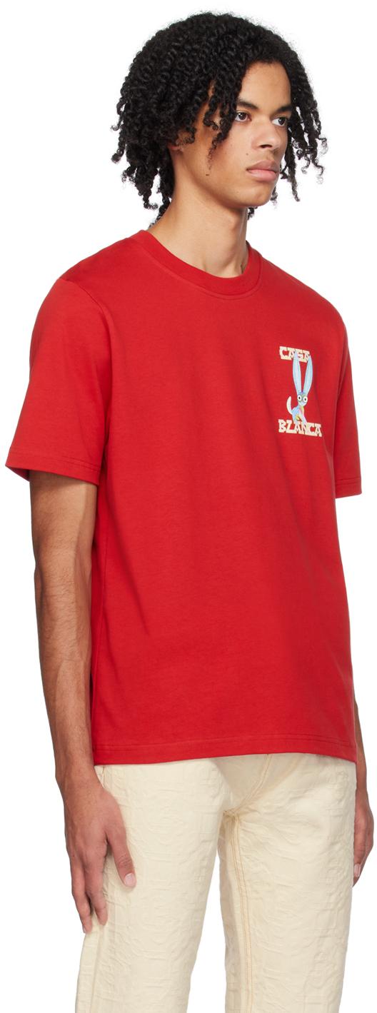 CASABLANCA Red T-shirt for Men | Lyst
