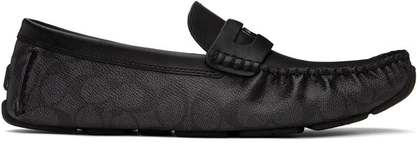 COACH C Coin Moccasins in Black for Men Lyst Canada