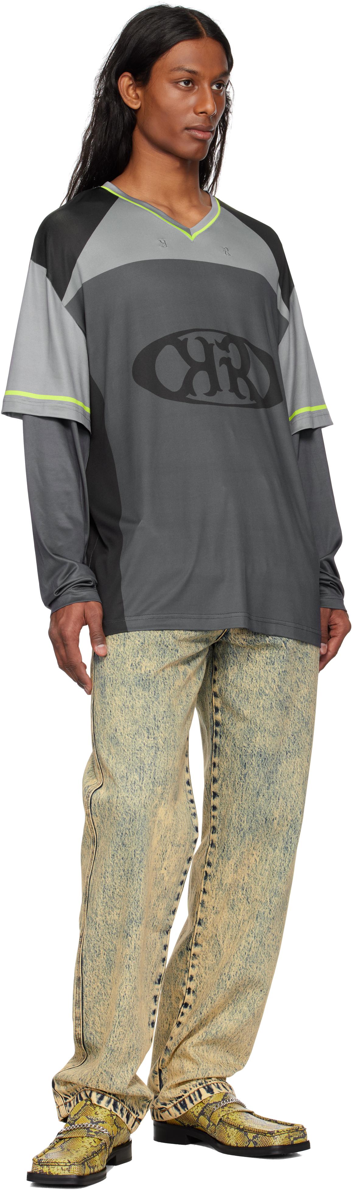 【関税込み】KUSIKOHC グレー&ブラック Layered 長袖Tシャツ メンズ Kusikohc Tシャツ | オンラインセールは最大68%オフ | Lyst
