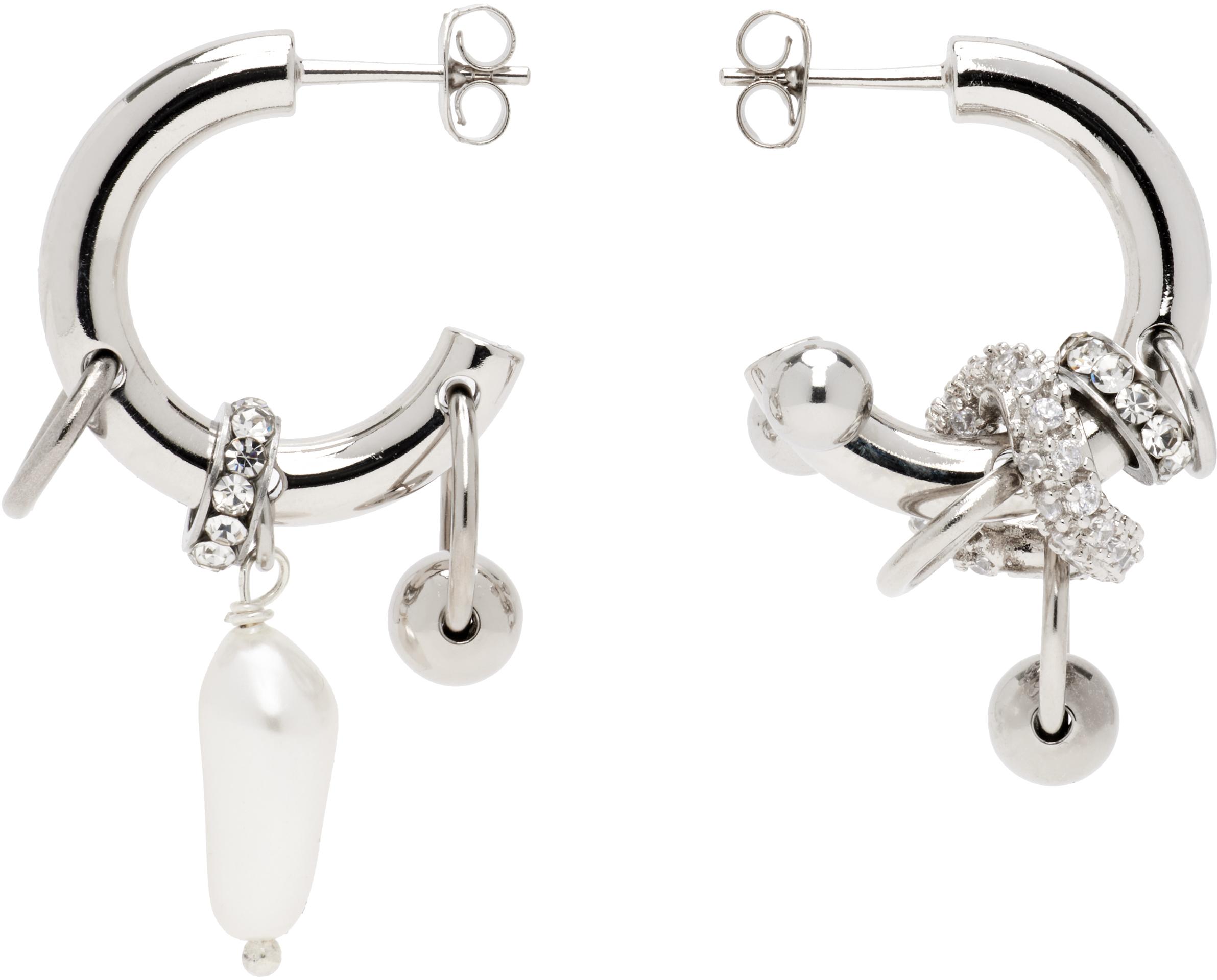 Justine Clenquet Danielle ピアス ホワイト | Lyst
