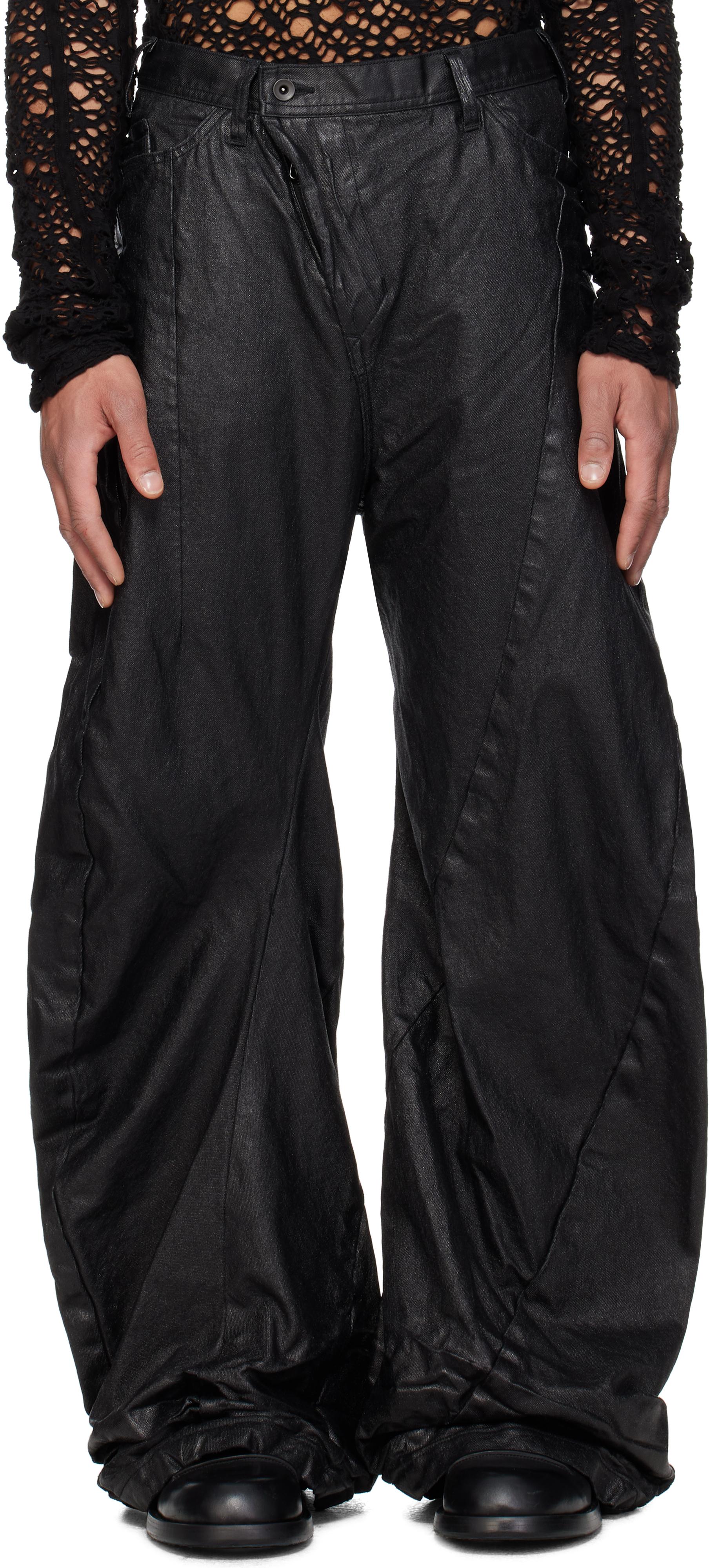 メンズ Julius ブラック Mylar Curved ジーンズ ブラック | Lyst