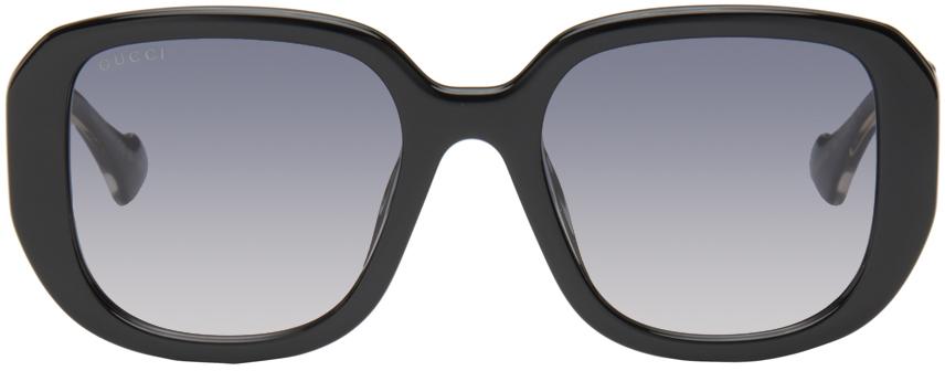 Gucci レディース ブラック スクエアサングラス サングラス