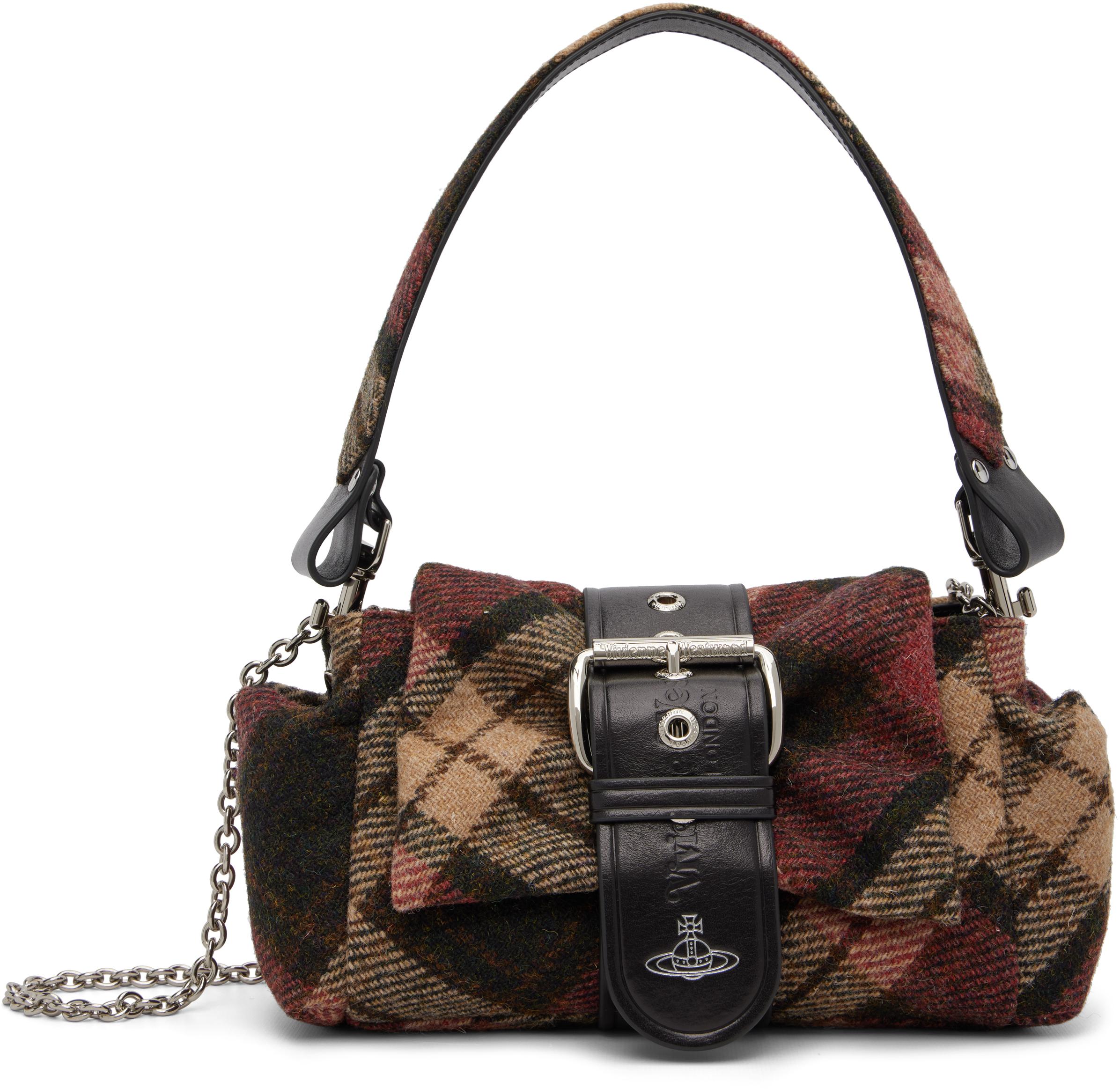 Vivienne Westwood ブラウン＆レッド Hazel Treasure バッグ ブラウン