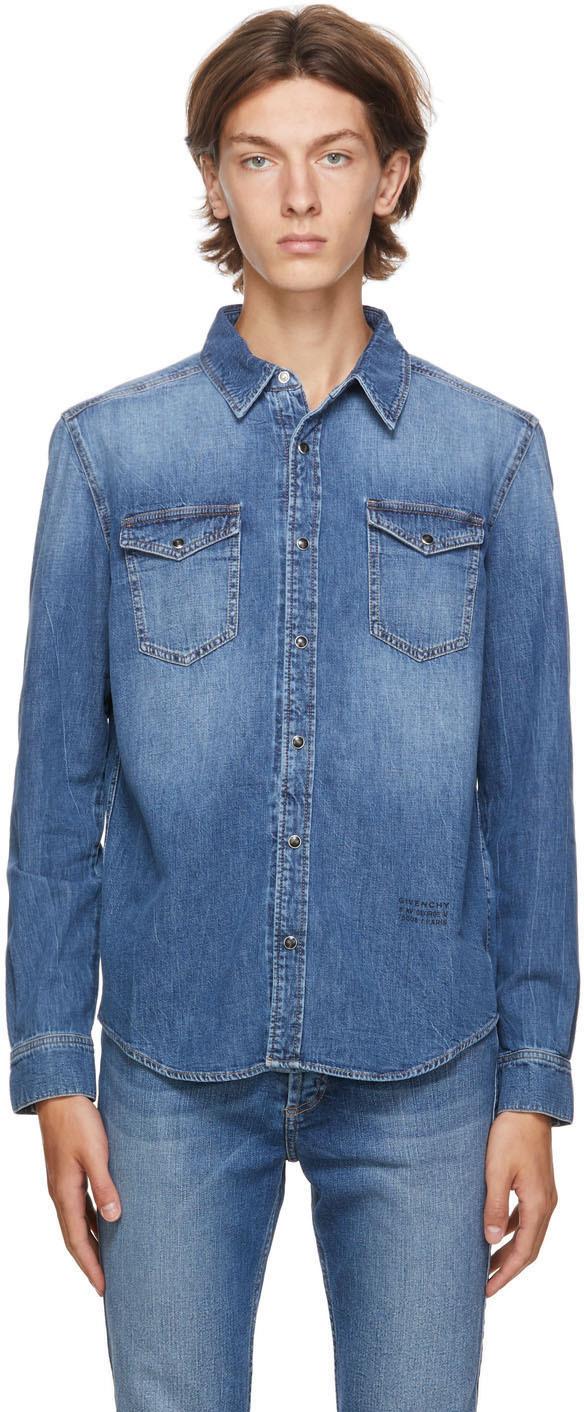 givenchy denim shirt