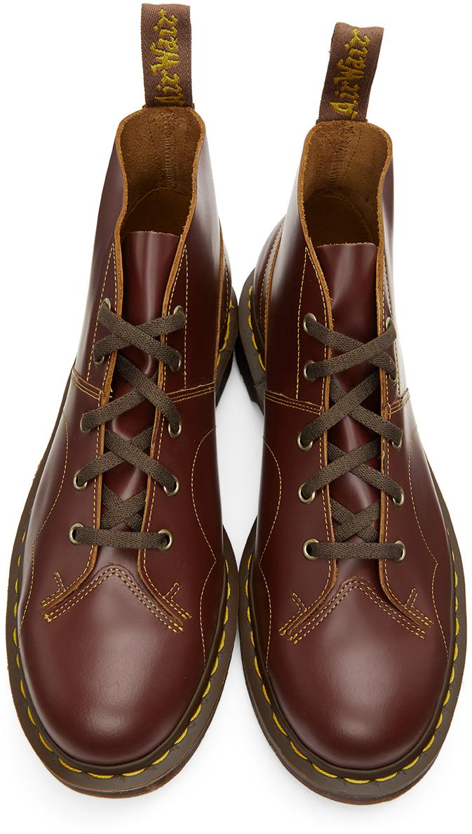 Dr. Martens Burgundy Vintage Church Monkey Boots in Brown for Men | Lyst