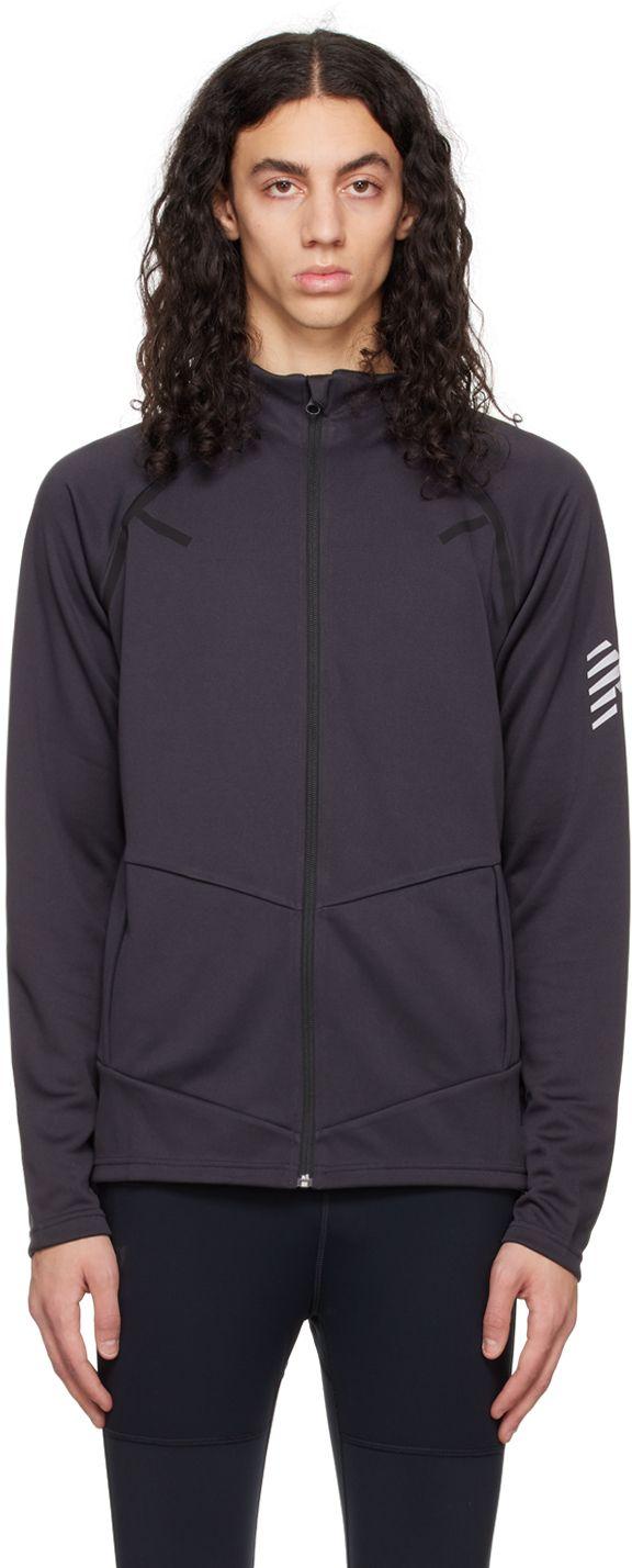 New Balance Gray Tenacity Track Jacket in Black for Men Lyst