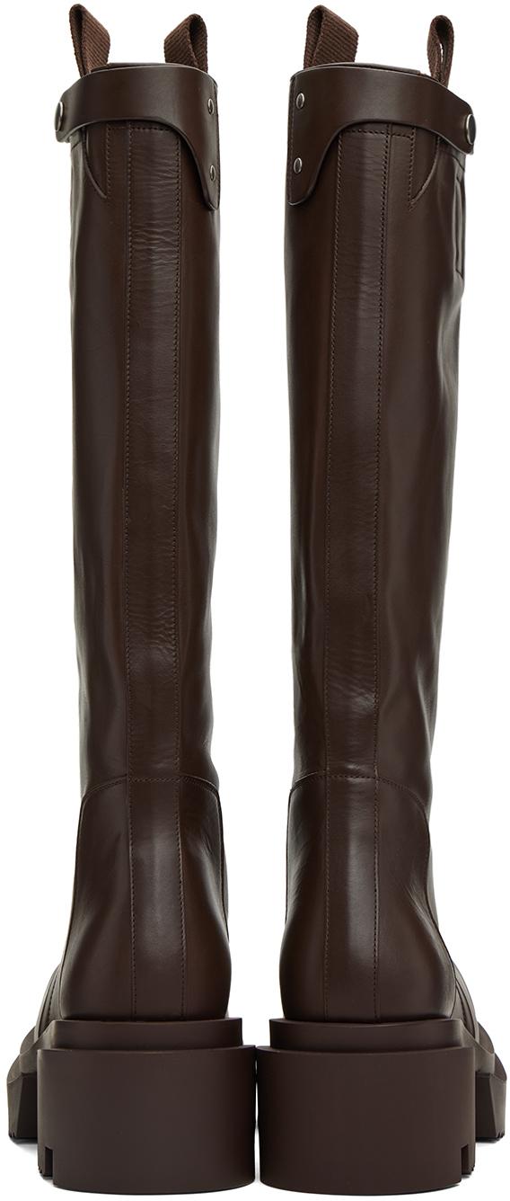 ＄ Rick Owens 22AW PULL ON BOGUN Brown Pull On Bogun Boots by Rick Owens on Sale