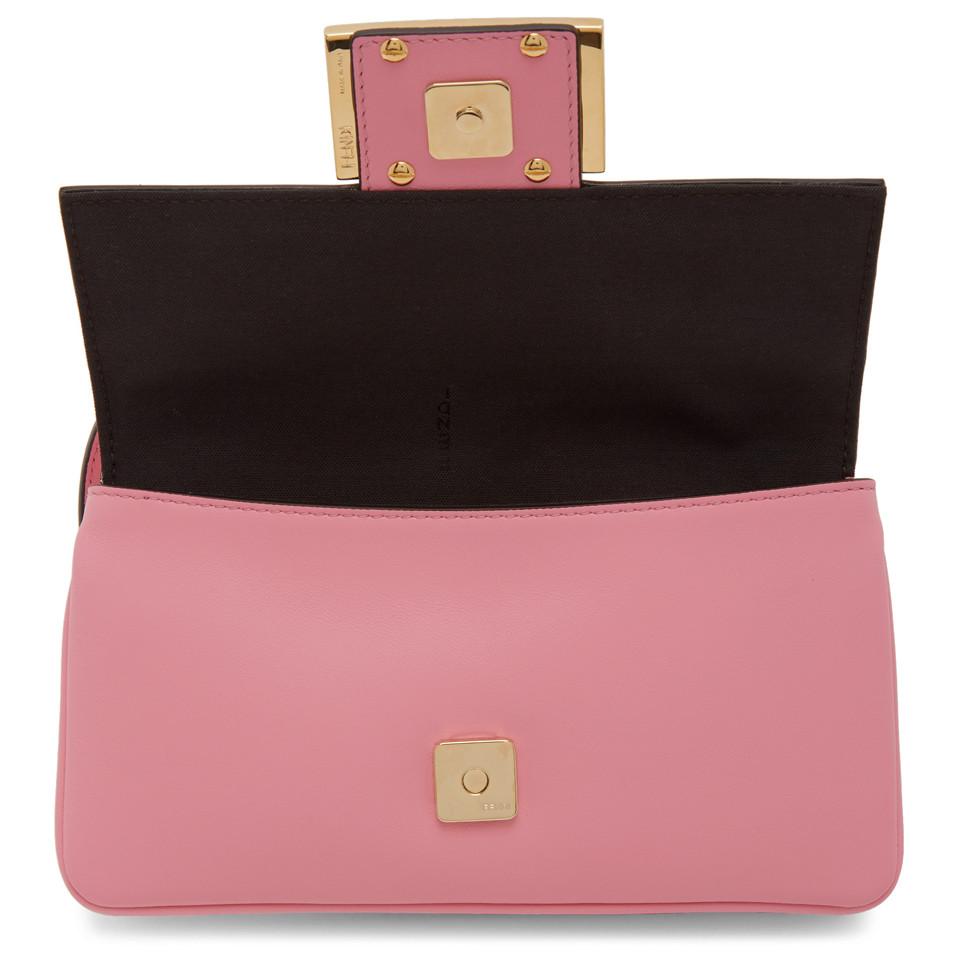 pink baguette bag
