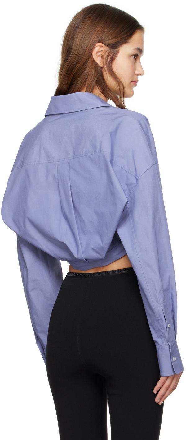 T By Alexander Wang レディース ブルー レイヤード シャツ トップス