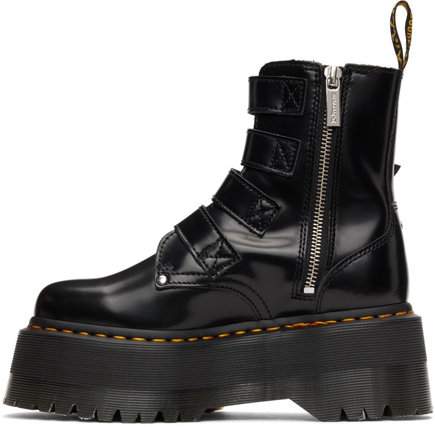 Dr. Martens Leather Max Hardware Jadon Boots in Black | Lyst