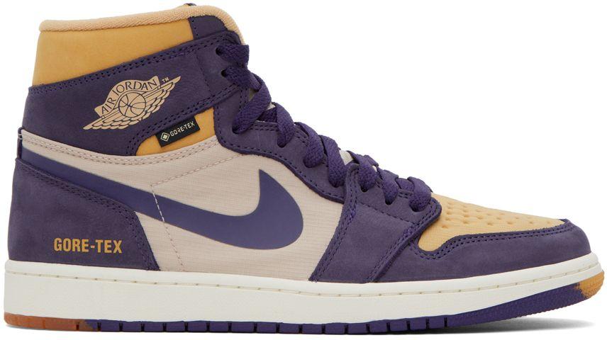 Nike Purple Yellow Air Jordan 1 High Element Sneakers in Blue for Men Lyst