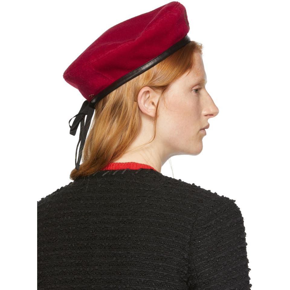 gucci red beret