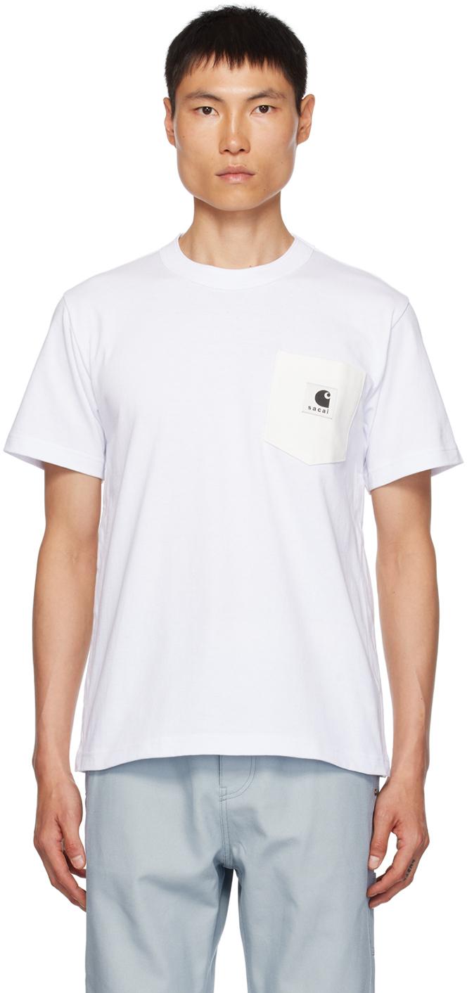 Sacai White Carhartt Wip Edition T-shirt for Men | Lyst Canada