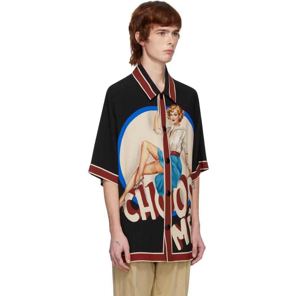 Dolce Gabbana Black Choose Me Shirt for Men Lyst Canada