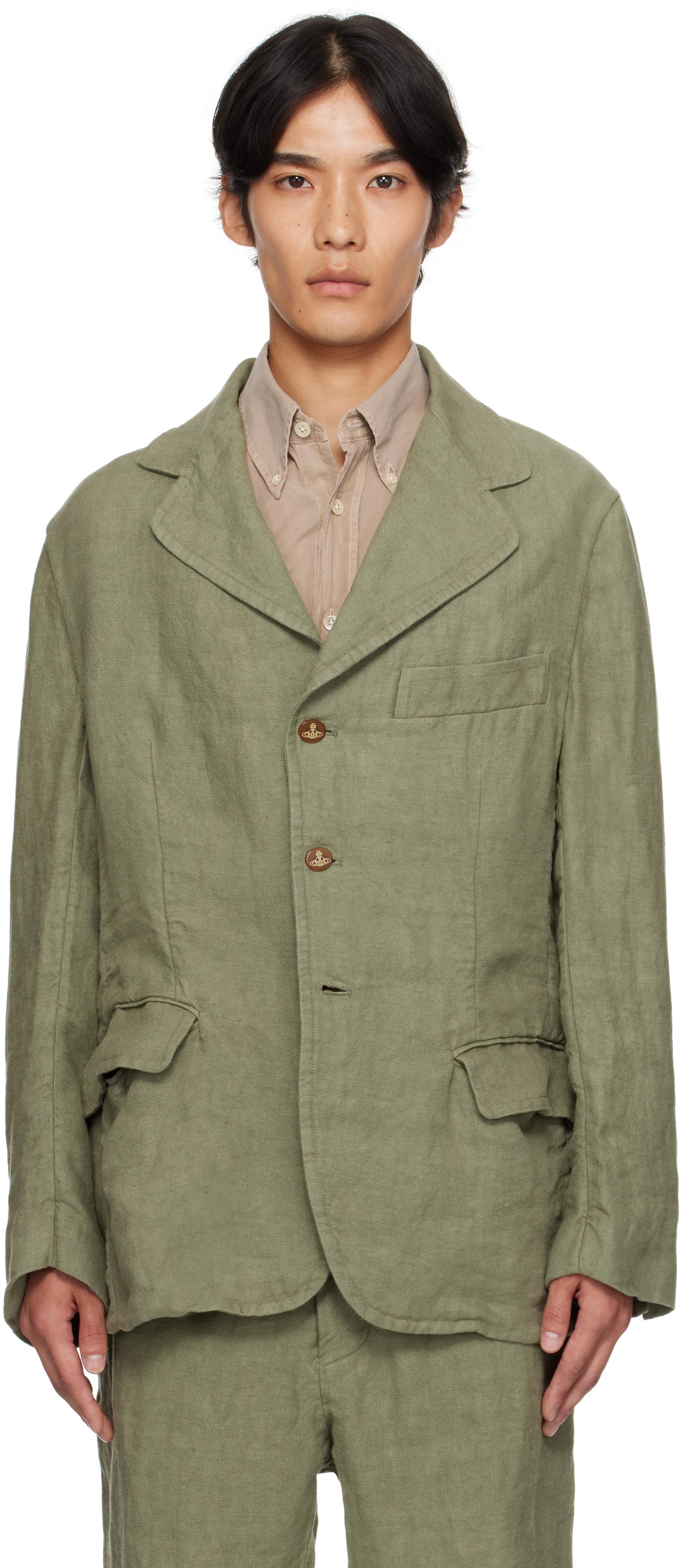 Vivienne Westwood MAN ウールジャケット M VIVIENNE WESTWOOD 1988 TIME MACHINE Mens blue stripe deep