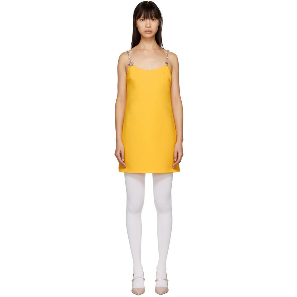miu miu yellow dress