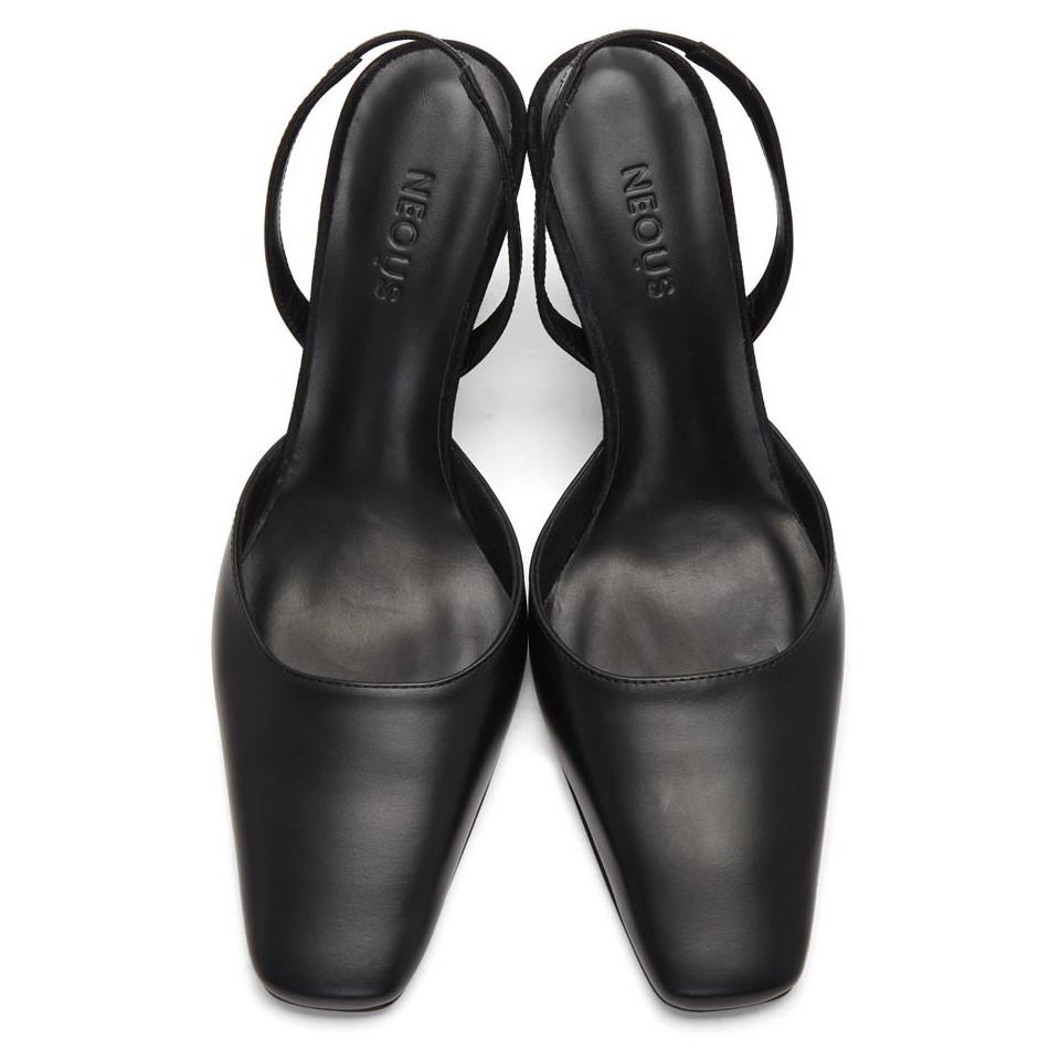 Neous Dracu Grosgrain Slingback Pumps in Black | Lyst