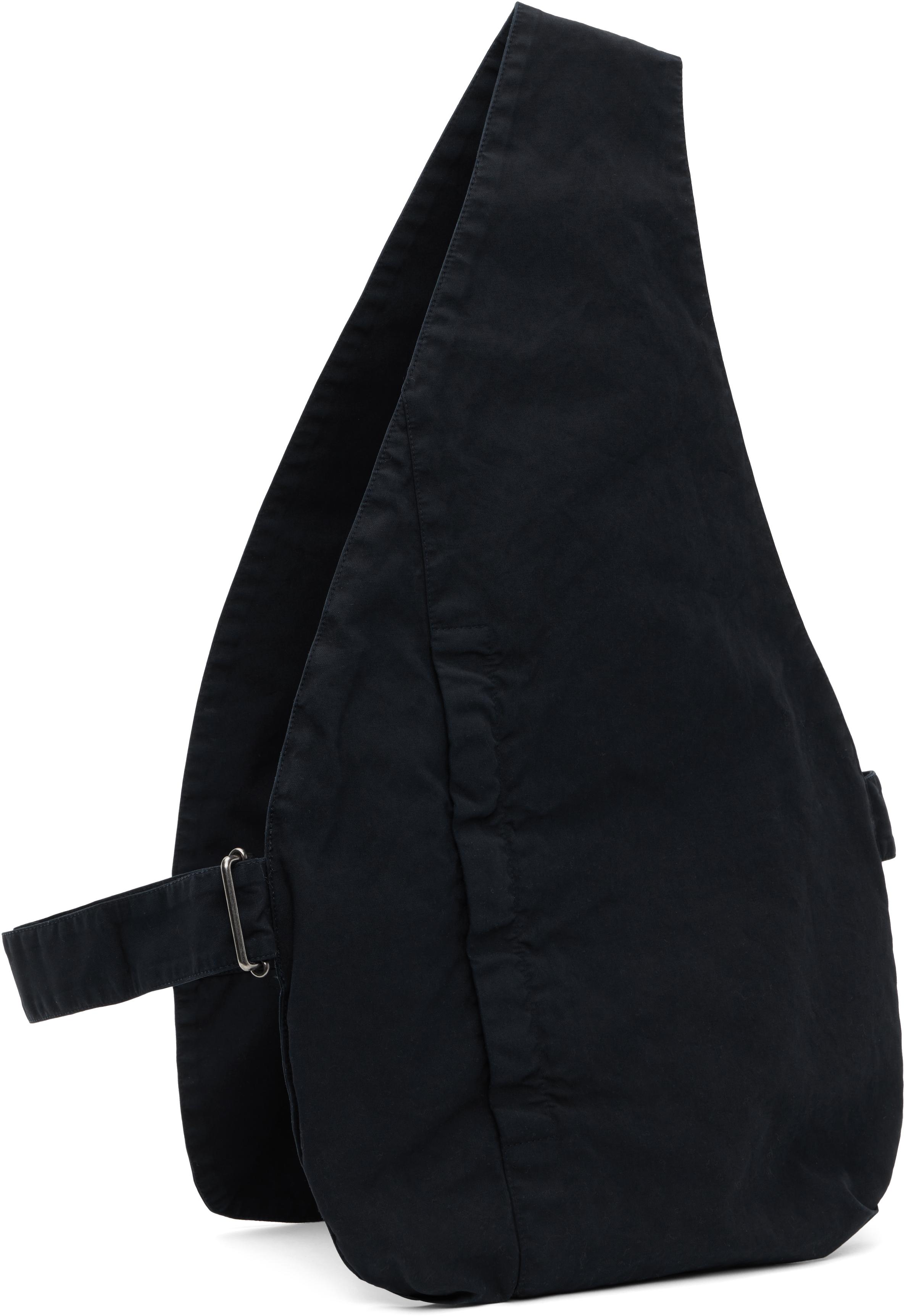 Dries Van Noten ワンショルダー ベスト ネイビー dries-van-noten-509-NAVY-One-