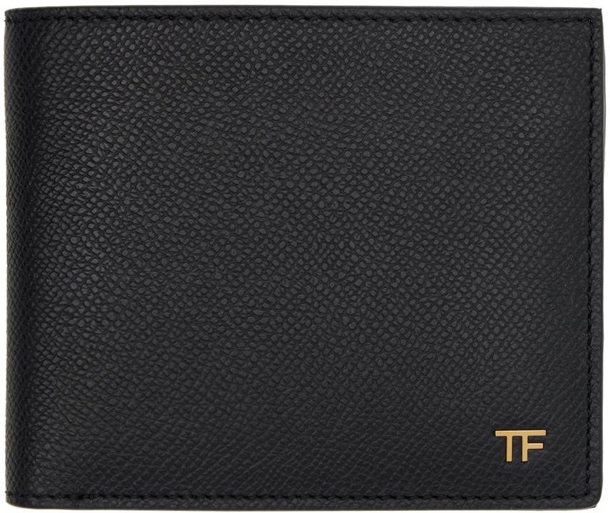 Tom Ford メンズ ブラック グレインレザー スモール 札入れ 財布  