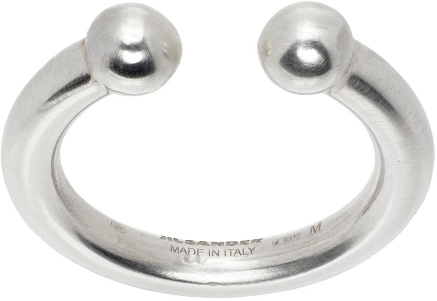 JIL SANDER シルバー オープンリング 楽天市場】JIL SANDER ジルサンダー オープンリング SPHERE RING