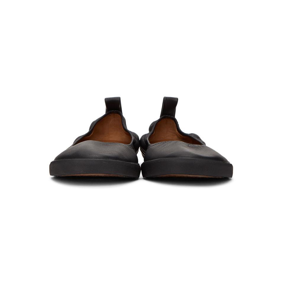 Dries Van Noten Leather Black Flat Loafers for Men | Lyst