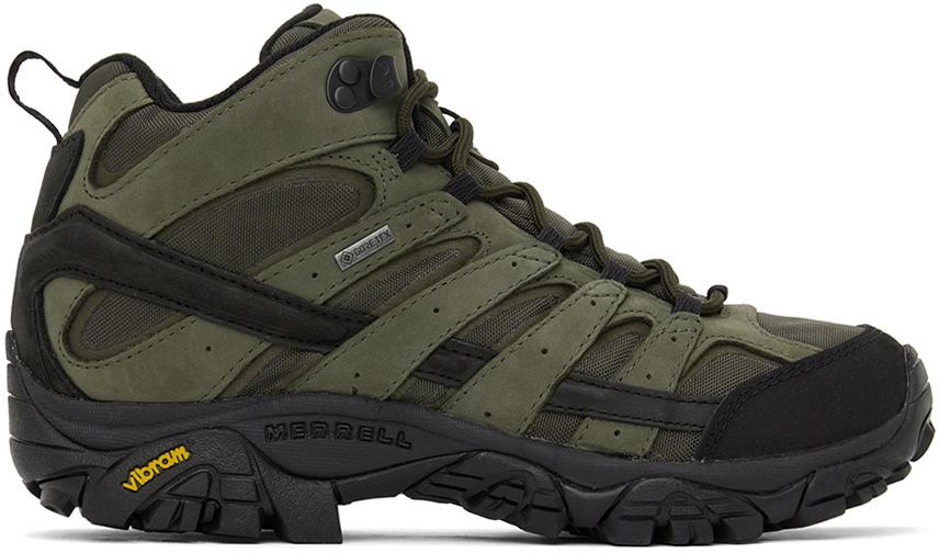 Merrell Green Moab 2 Mid Gore tex Sneakers in Black for Men Lyst