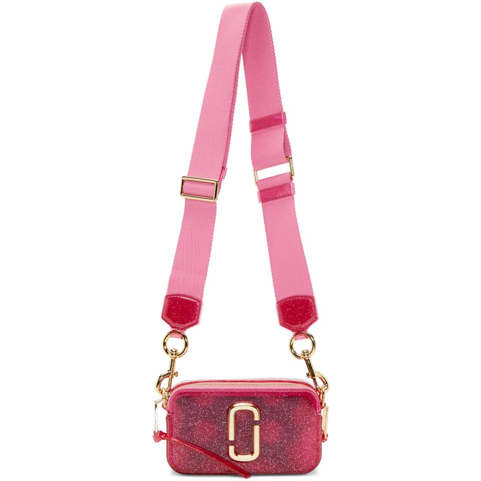 Sac camera rose Small Jelly Glitter Snapshot Marc Jacobs en coloris Rose |  Lyst