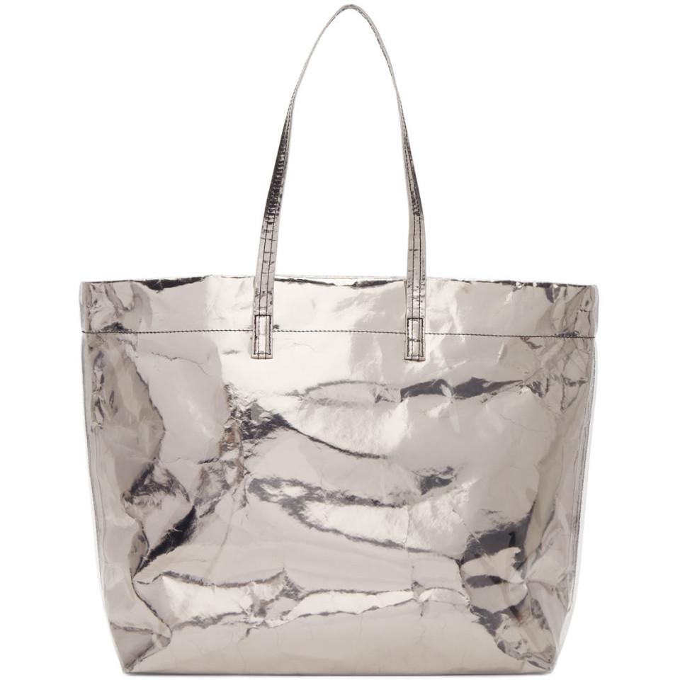 Marc Jacobs Bag The Foil Tote In Silver Color in Metallic Lyst