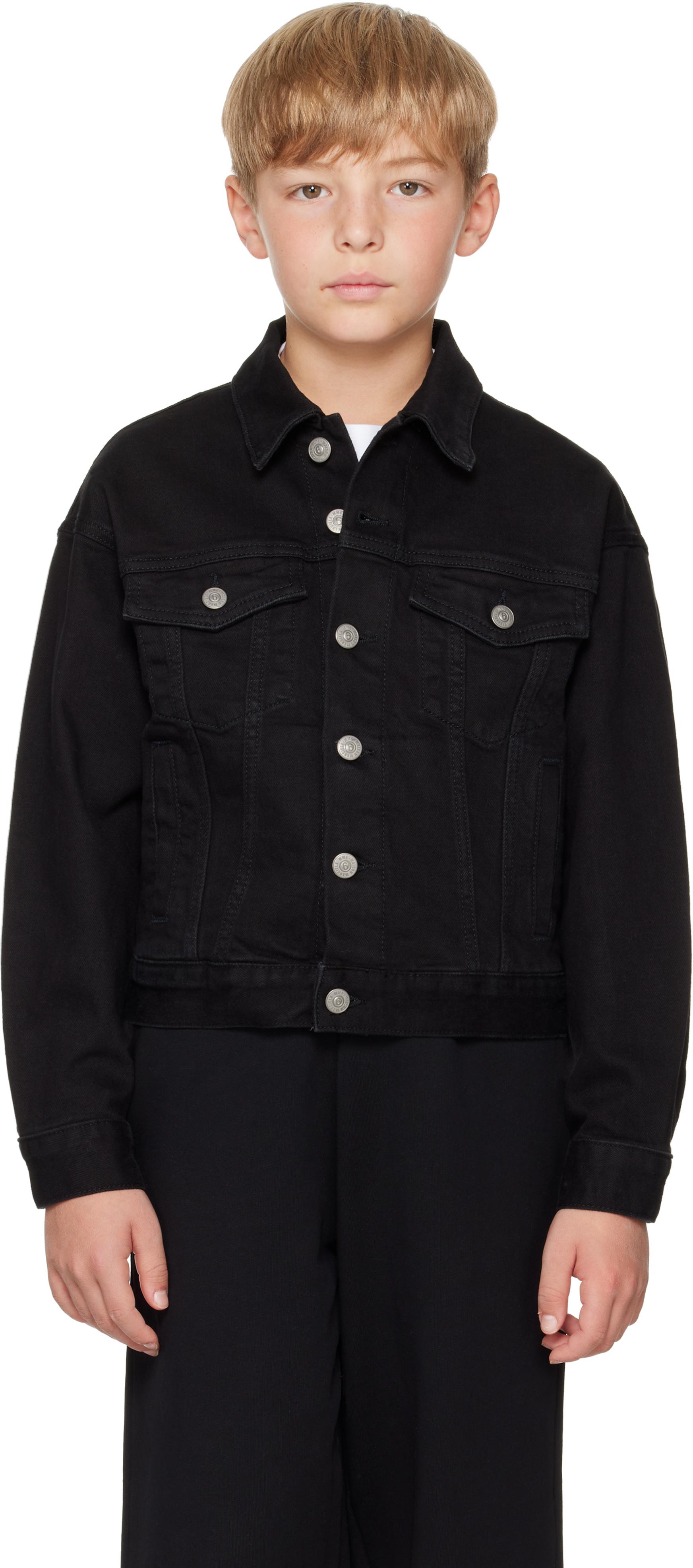 MM6 by Maison Martin Margiela レディース キッズ｜ブラック ロゴ刺繍  