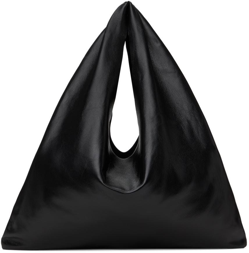 【関税込み】The Row ブラック スモール Bindle トートバッグ Small Bindle Bag Black in Leather – The Row