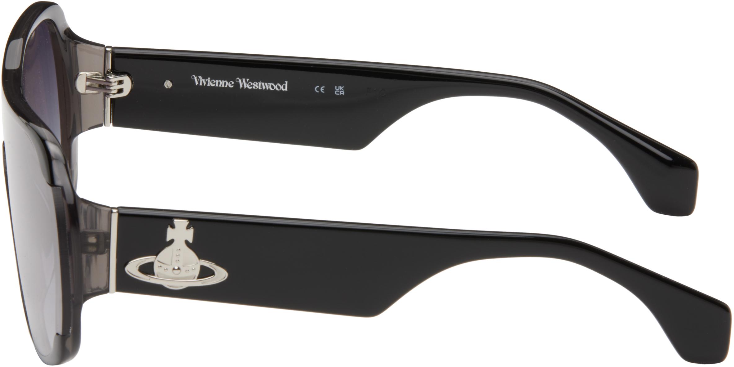 Vivienne Westwood ブラック×パープル サングラス ケース付きΩ