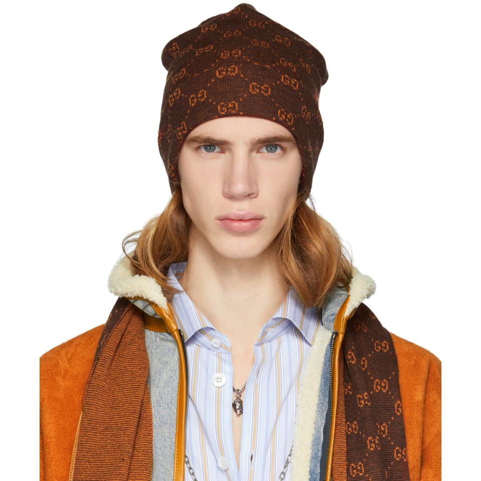 orange supreme beanie